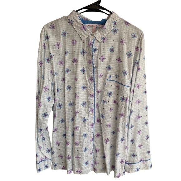 Victoria’s Secret Bundle Group Lot of 2 Sleep Shirts Women’s Size Large Tops - Picture 6 of 8